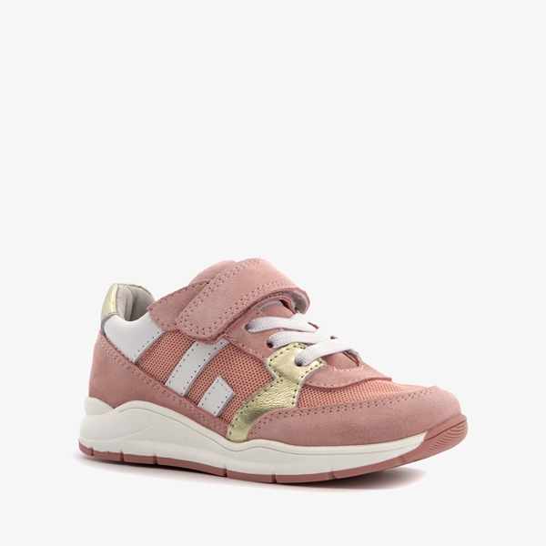 TwoDay leren meisjes sneakers oudroze
