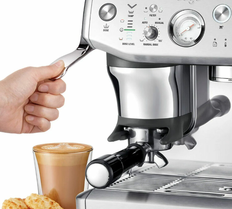 Machine expresso SAGE Barista Express Impress SES876SST4EEU1 blanc sel de mer