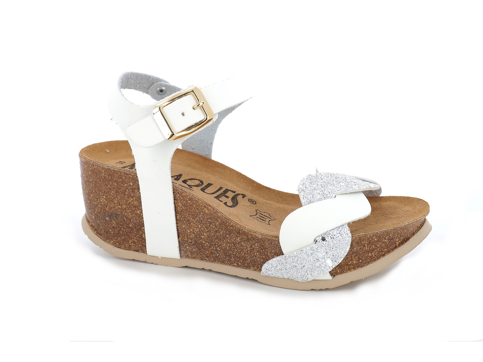 K. daques-CAMOS Matières combinées Blanc Argent