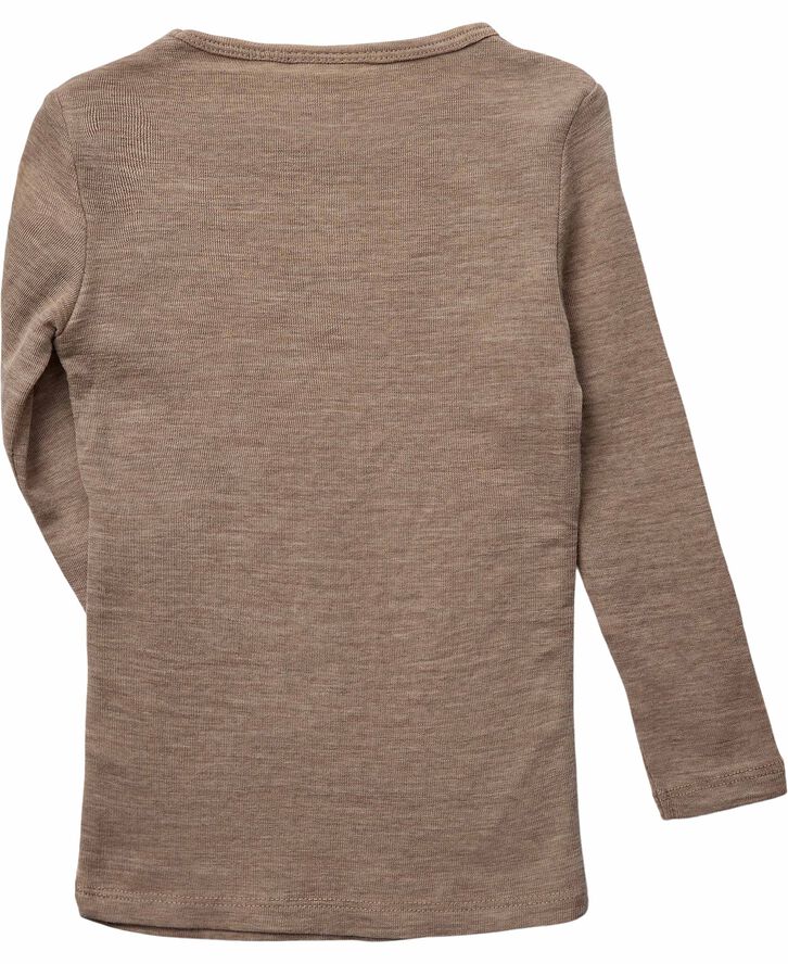 Magasin du Nord Collection Woola 3 LS - RWS Merino Wool Khaki melange