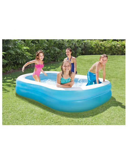 Intex Opblaasbaar Zwembad Familie - Easy Set Baden - 203x152x48 cm Blauw Leeftijd 3+