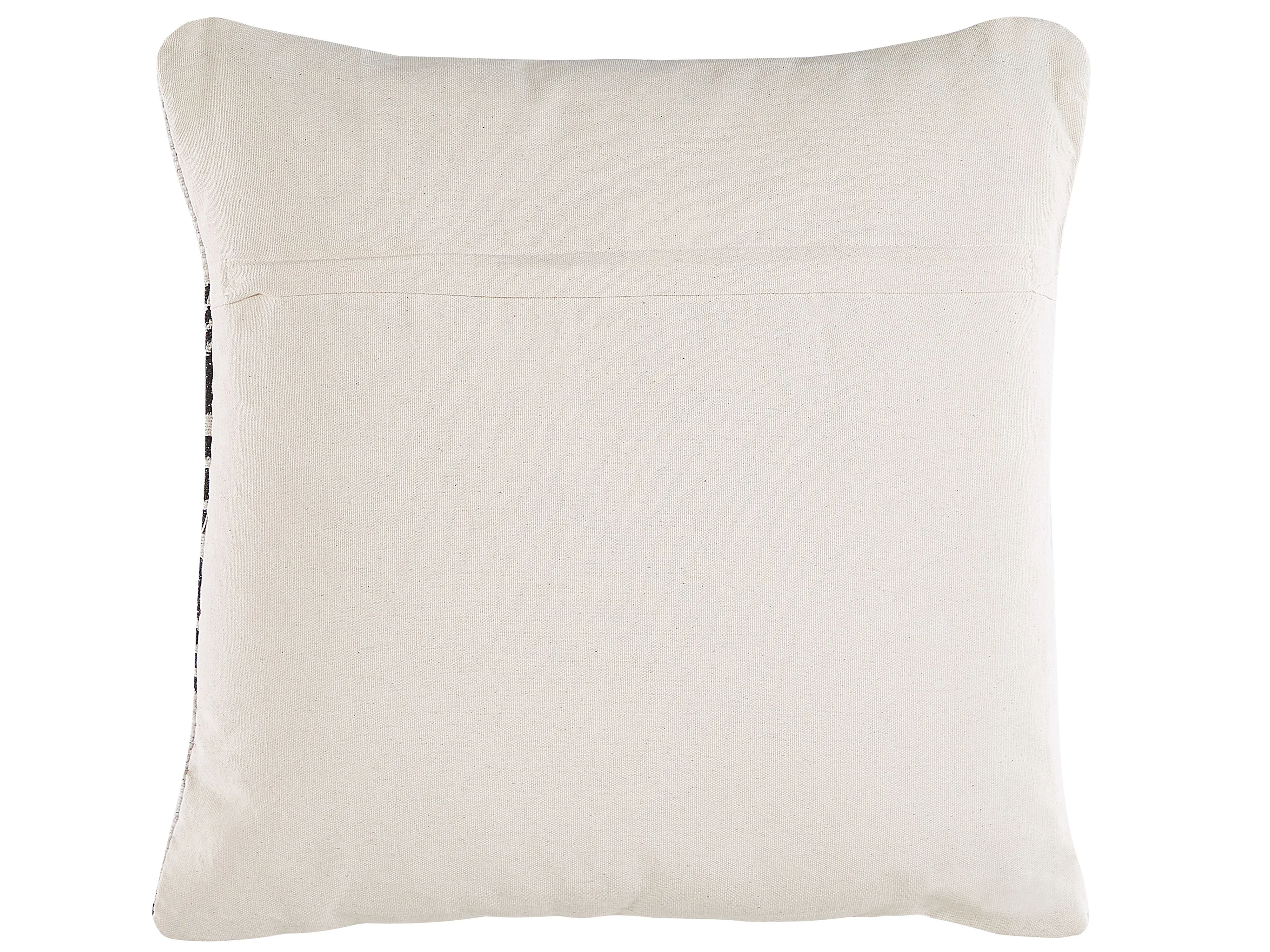 Set van 2 sierkussens ANDIRIN Katoen 45 x 45 cm Zwart geometrisch patroon