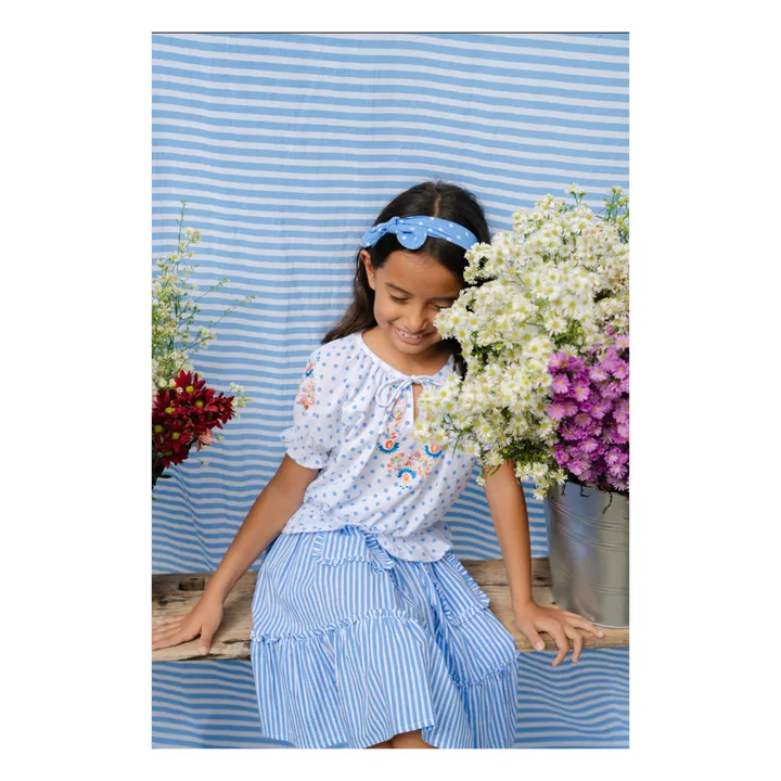 Kidsagogo Blouse Amour à Pois | Bleu