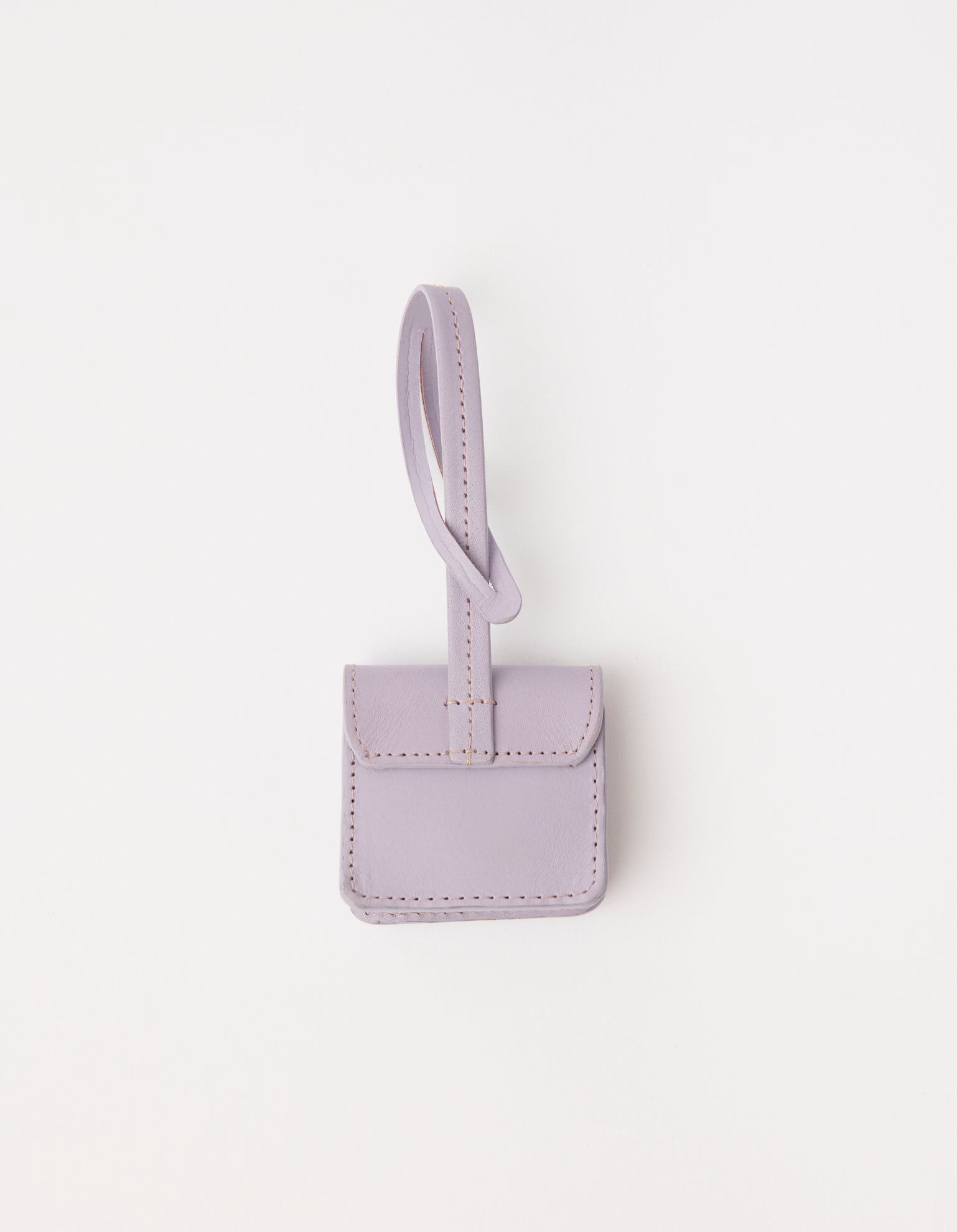 Harper Bag Charm - Lavender Classic Leather