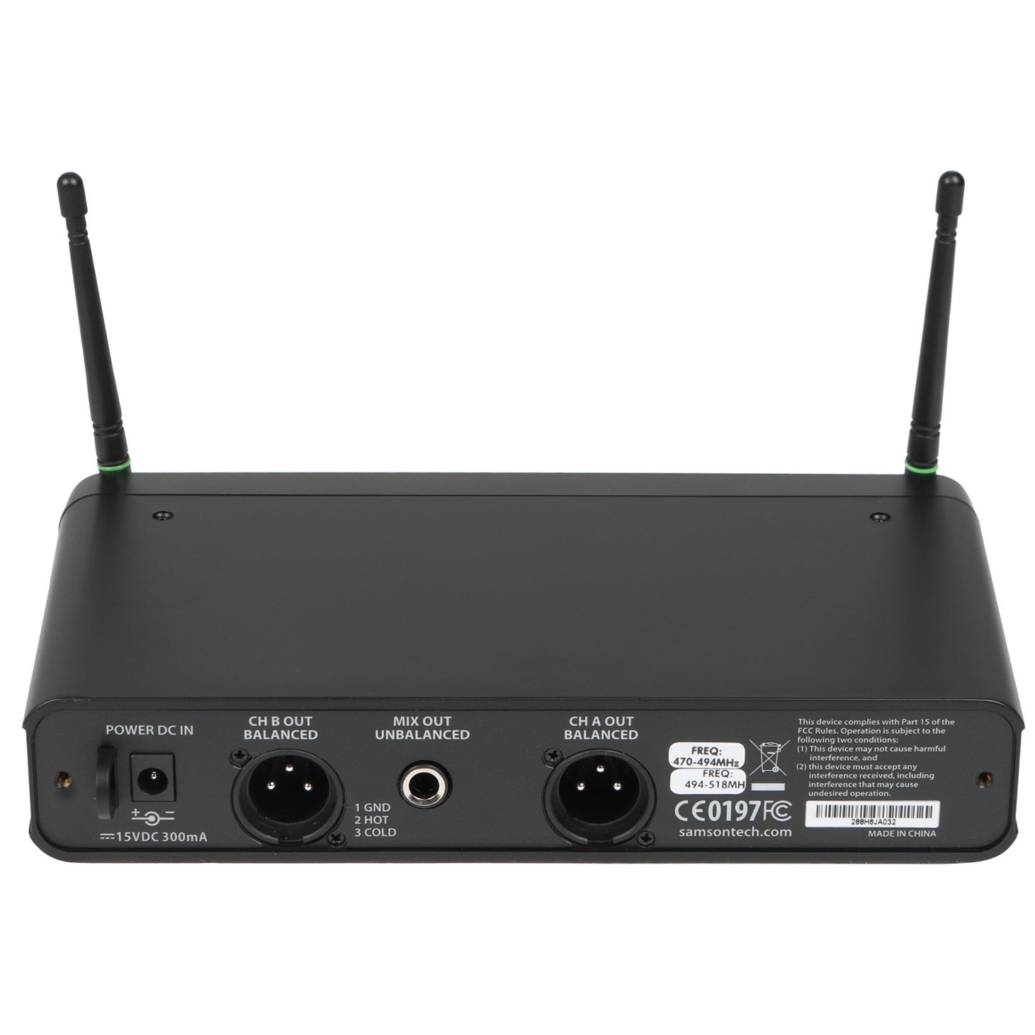 Samson Concert 288 Dual Handheld draadloos (H: 470-518 Mhz)