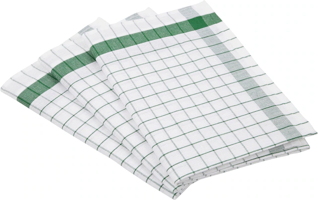 ROSS Geschirrtuch »Exclusiv« Karofond, 50% Baumwolle, 50% Leinen, 50x70 cm