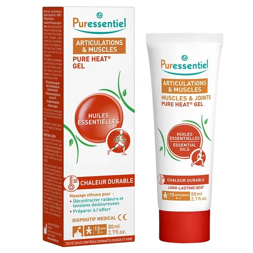 Gel Pure Heat Articulations & Muscles Puressentiel - 80 ml