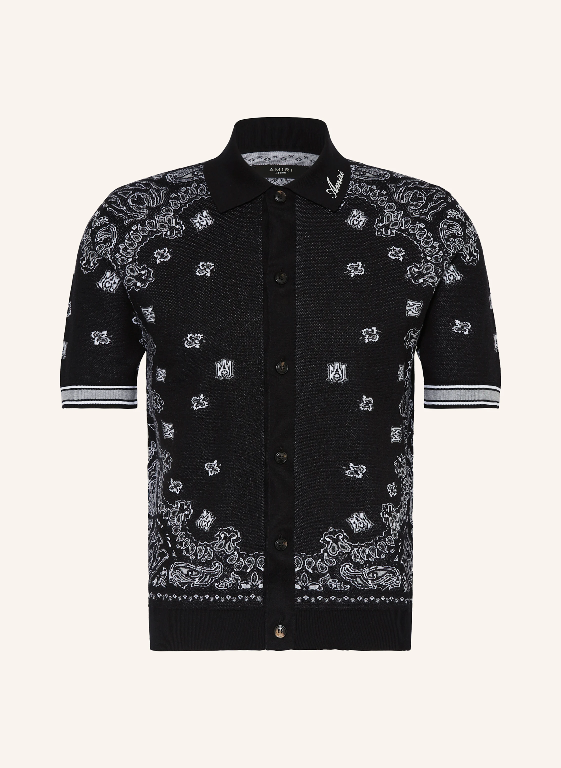 AMIRI Strickhemd Slim Fit