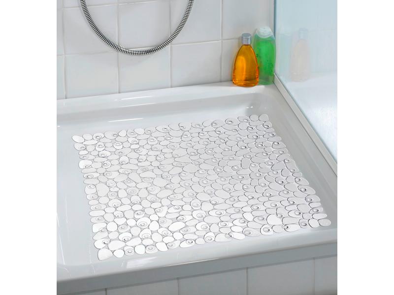 Wenko Duschwanneneinlage Paradise Transparent Dekorative Duschmatte