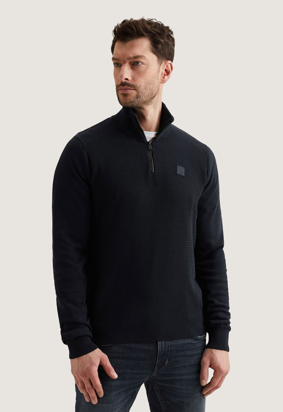 PME Legend Cotton/Modal Half Zip Trui