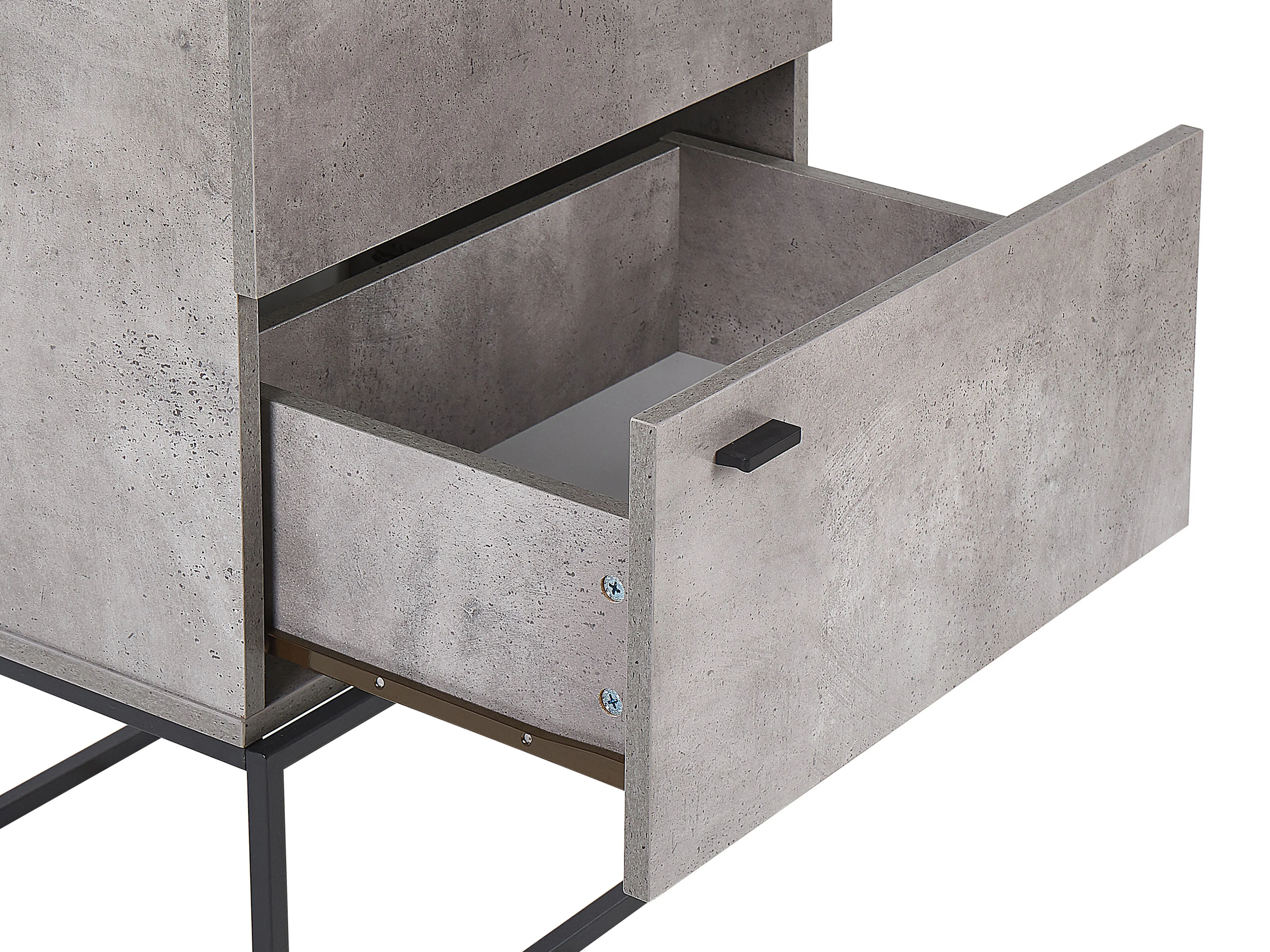 Ladekast 4 lades ACRA Grijs beton-effect