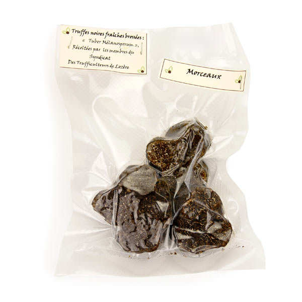 Morceaux de truffes noires fraîches de Lozère - Tuber Melanosporum