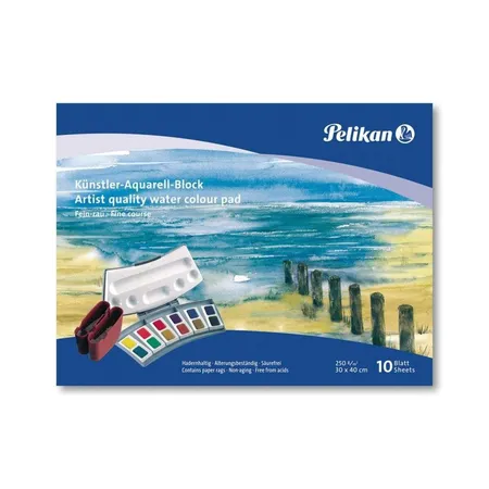 Pelikan Künstler-Aquarellblock, FR4/10, 10 Blatt, 24 x 34cm