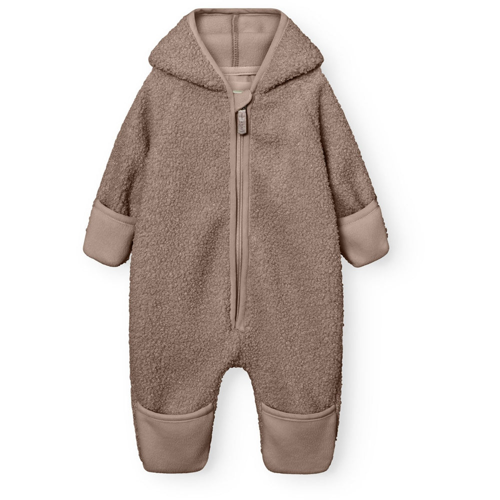 Køb Mini A ture Grey Brown Matadel Teddyfleece Jumpsuit. GRS