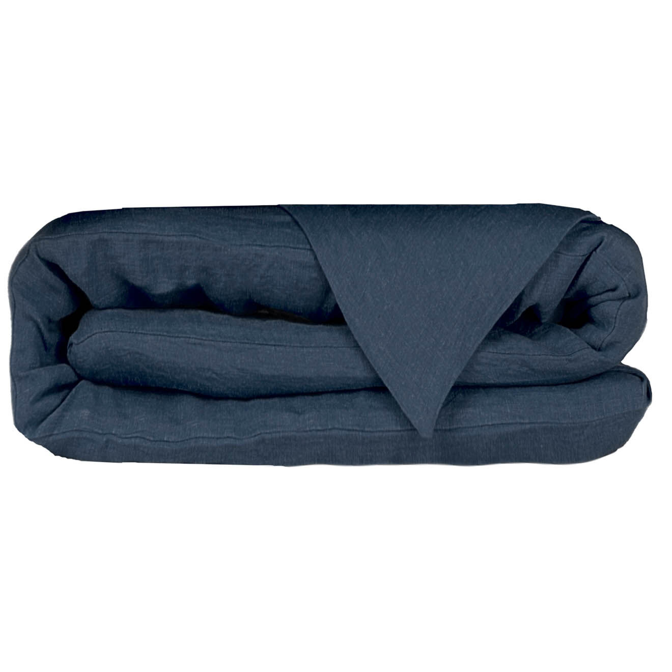 Febronie Home Housse de couette 100% Lin Hortense bleu nuit
