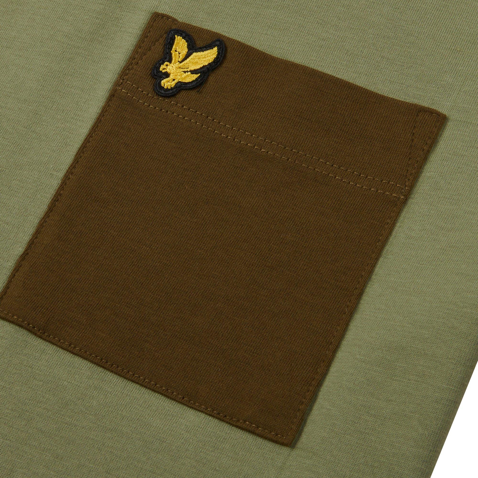 Lyle and Scott Golden Eagle Colour Block T Shirt Juniors