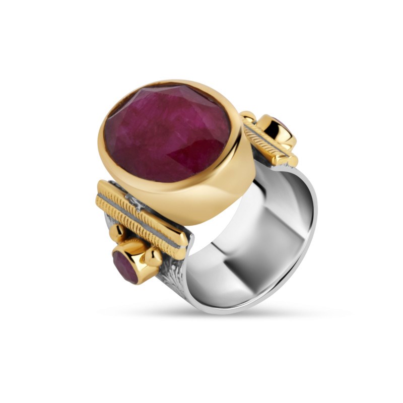 Bague Léna Sillimanite rouge