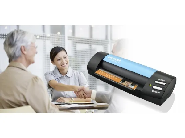 Plustek MobileOffice S602 - Kortscanner - Contact Image Sensor (CIS) - A6 - 1200 dpi x 1200 dpi - op til 800 scanninger pr. dag - USB 2.0