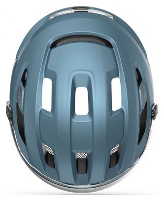 Casque MET Intercity Mips Bleu Metallic Mat