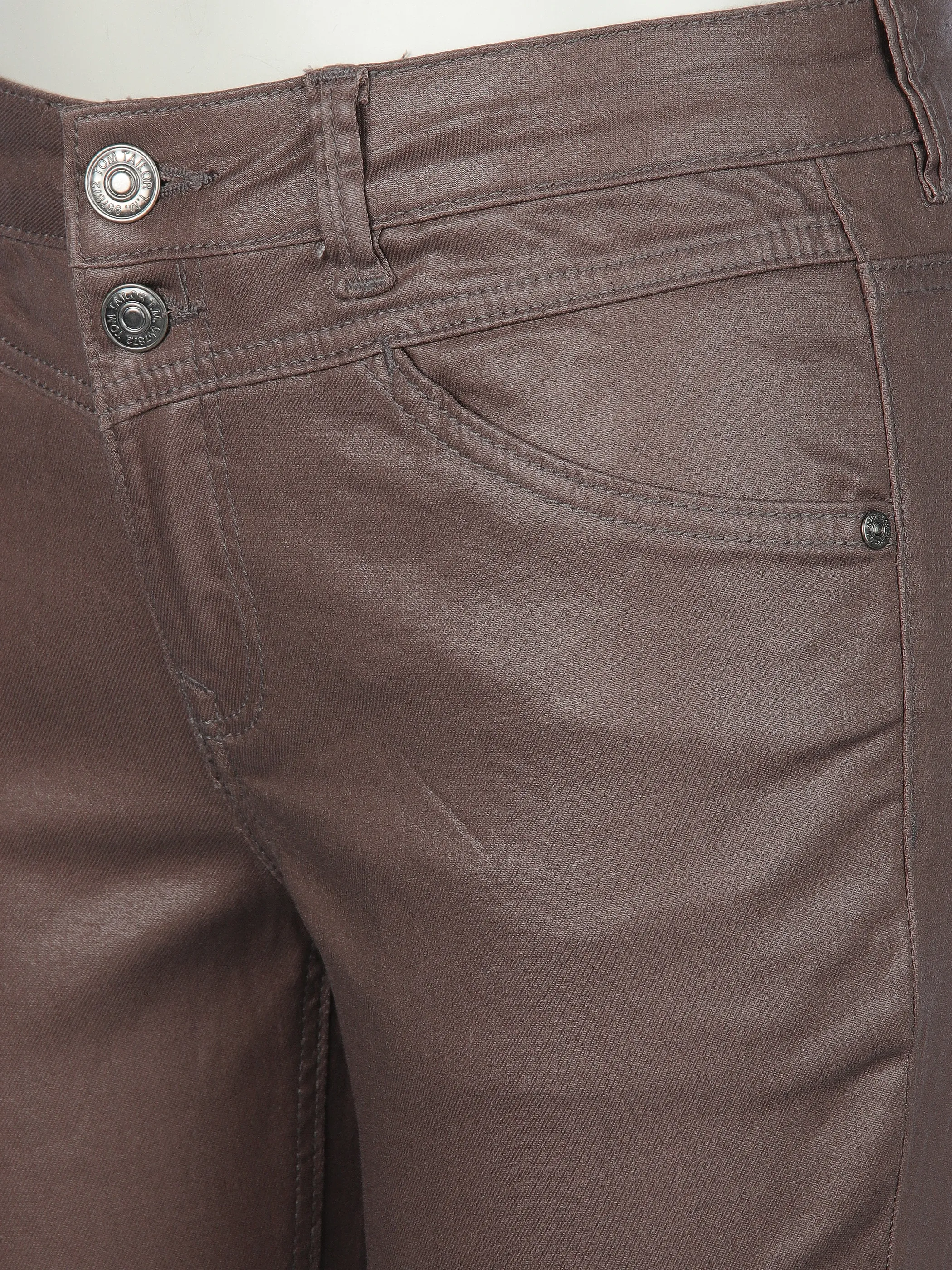 Damen Jeans mit glänzender Oberfläche