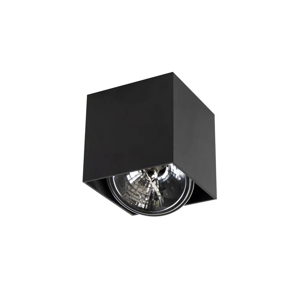 Qazqa opbouwspots box zwart g9