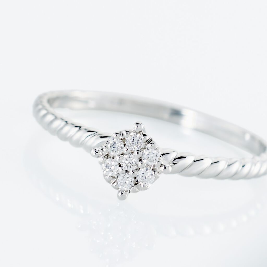 Bague Or Blanc Addie Diamants