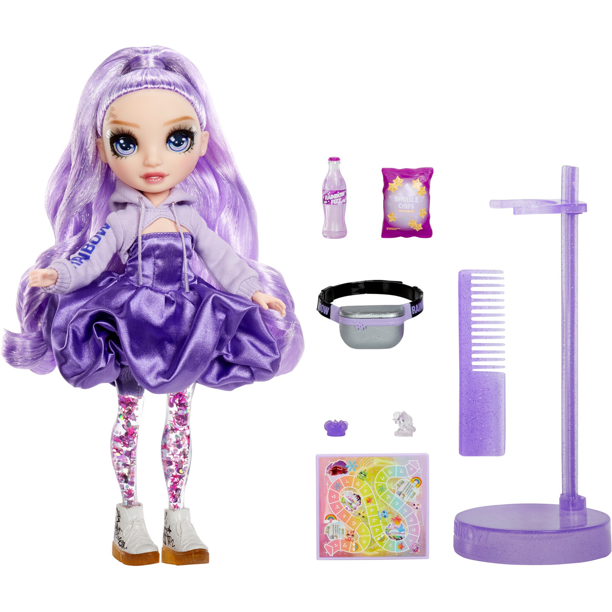 MGA Entertainment Puppe Rainbow High Rainbow High Sparkle & Shine Fashion Doll - Viola