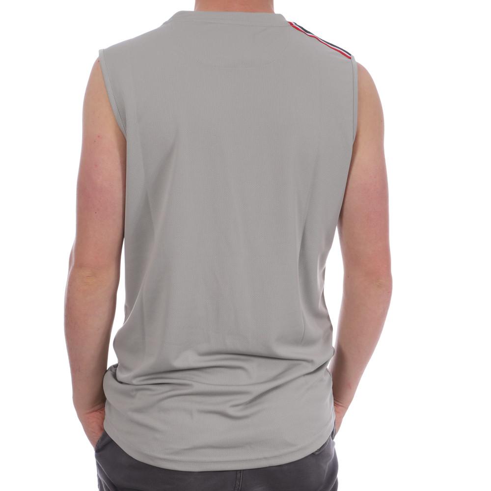 Hungaria Débardeur Gris aux Bandes Rouges Homme Hungaria Training Pro Sleveless