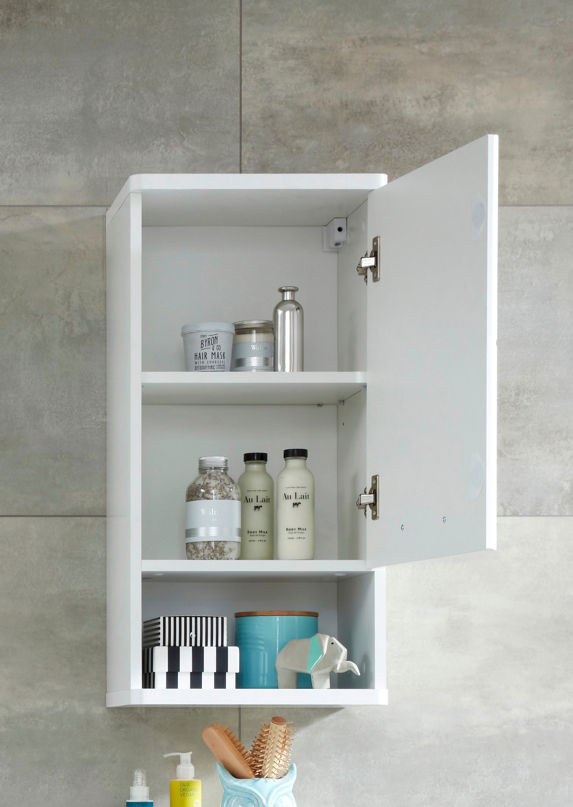 welltime Hängeschrank »Mora« Hängeschrank mit 1 Tür & 1 Fach - (B/T/H) 37/28/76 cm