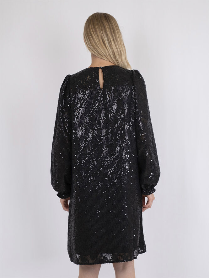 Neo Noir Isobel Sequins Dress Black