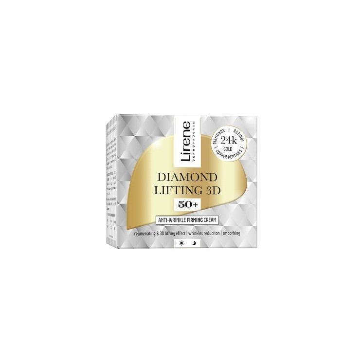Lirene Diamond Lifitng 3D Anti-Falten-Straffungscreme 50+ 50 ml