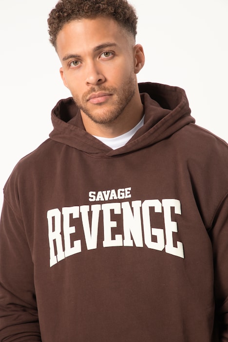 STHUGE Hoodie, oversized, acid washed, Brustprint, bis 8 XL