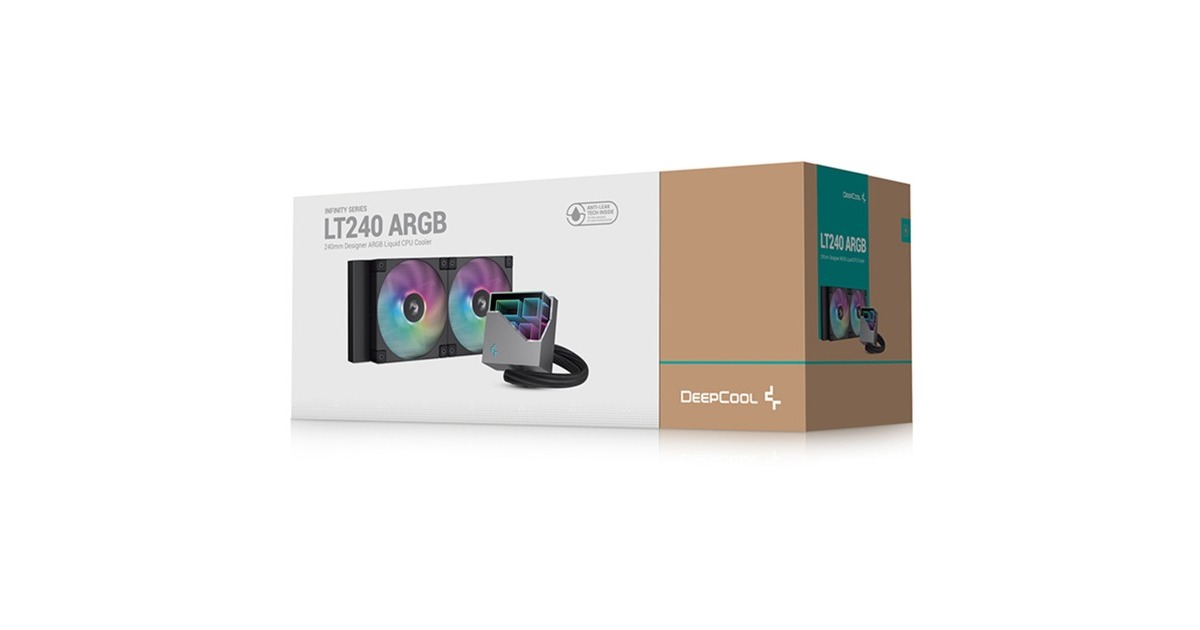 DeepCoolLT240 waterkoeling  (Zwart, 4-pins PWM fan-connector)