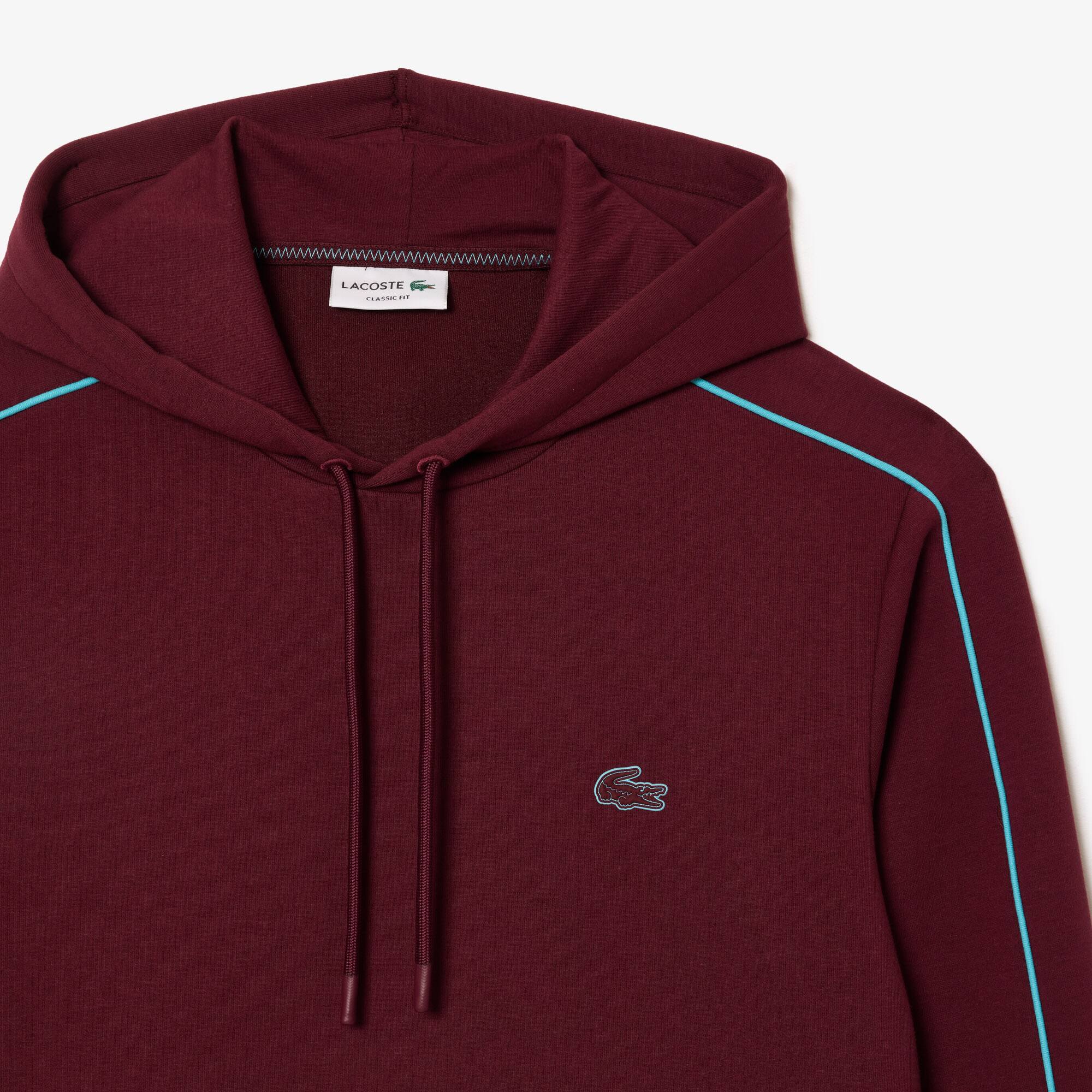 Sweatshirt Jogger à capuche et détails contrastés Sweatshirts - Rouge - Lacoste - Homme