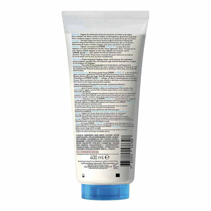 La Roche-Posay Lipikar Syndet AP+ Reinigungs-Cremegel, 200 ml