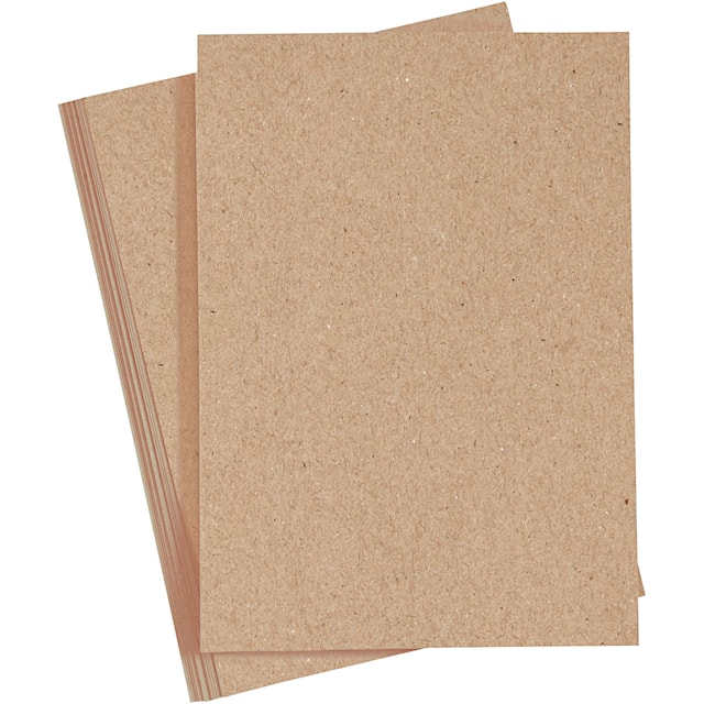 Kartong, A4, ark 210x297 mm, 220 g, natur, 10 stk./ 1 pk.
