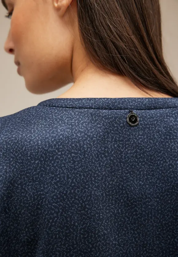 Velours Kleid - deep blue