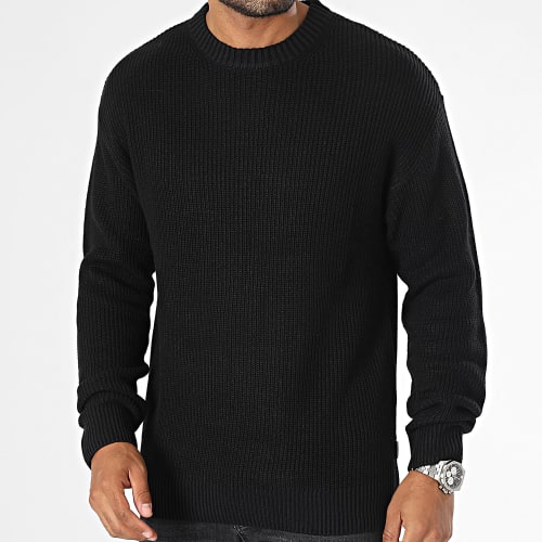 Pull Rib Knit Noir