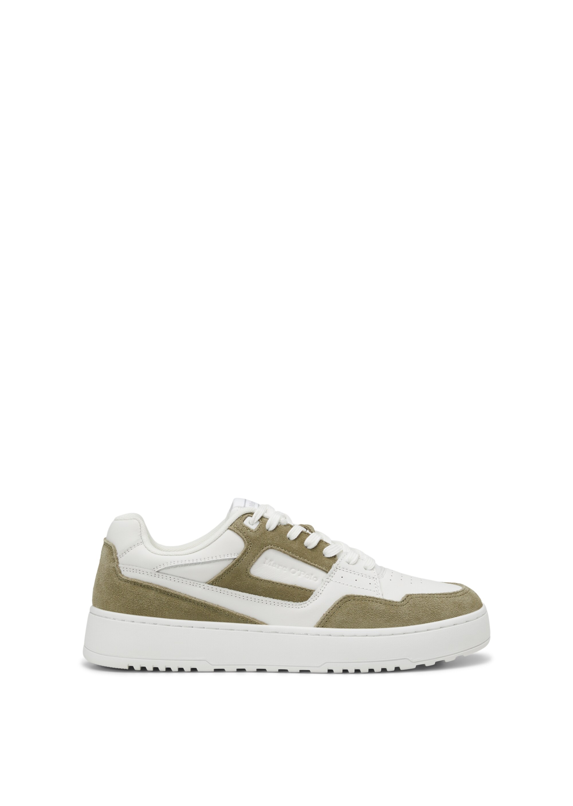 Sneaker aus Rindleder-Mix