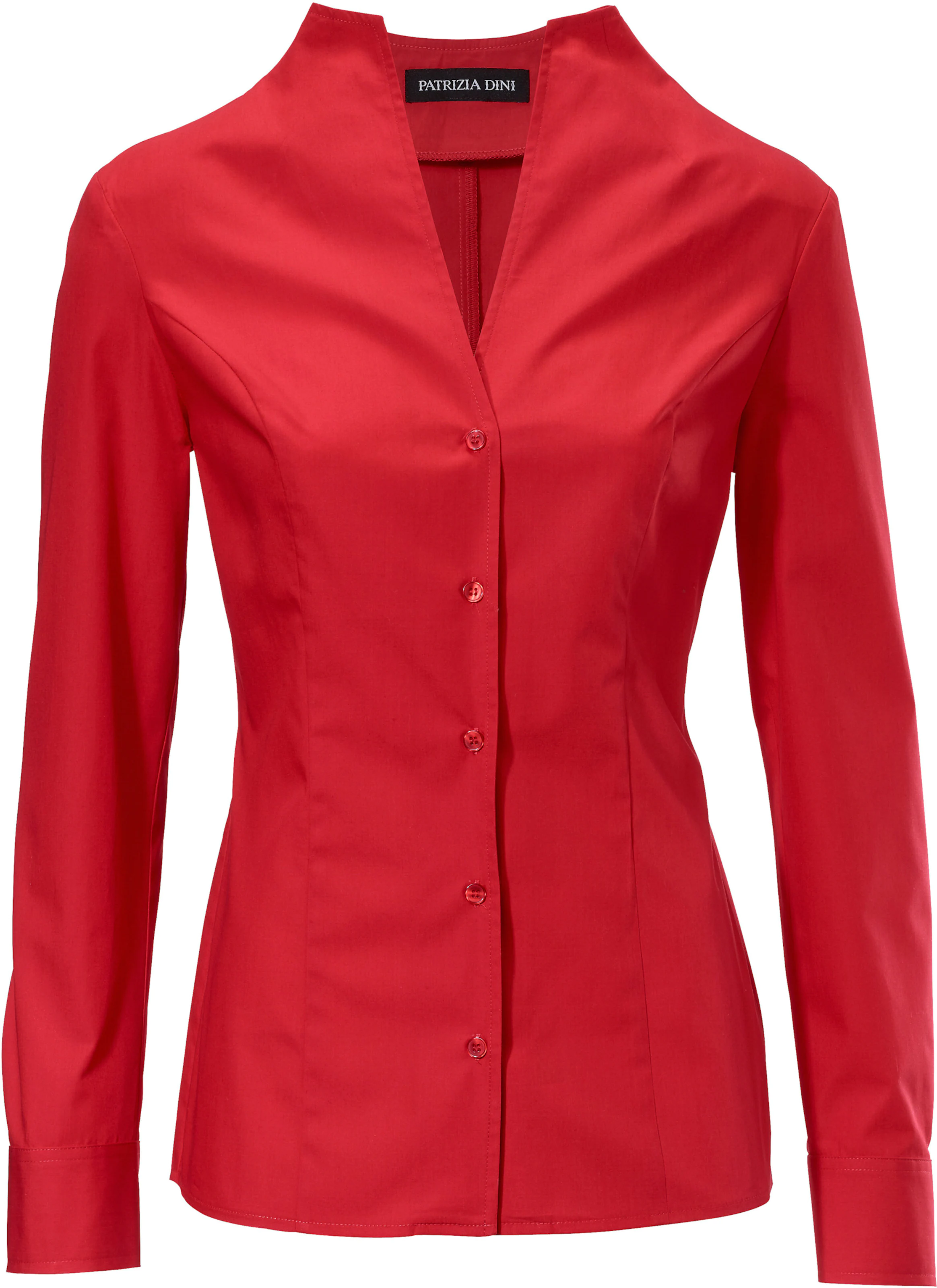 heine Stehkragen-Bluse in rot