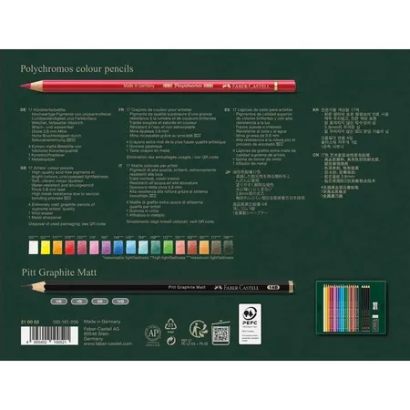 Faber-Castell Polychromos & Pitt Graphite Matt Geschenkset, 23er