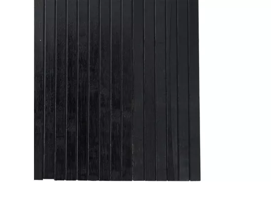 Cloison de séparation noir 165x400 cm bambou