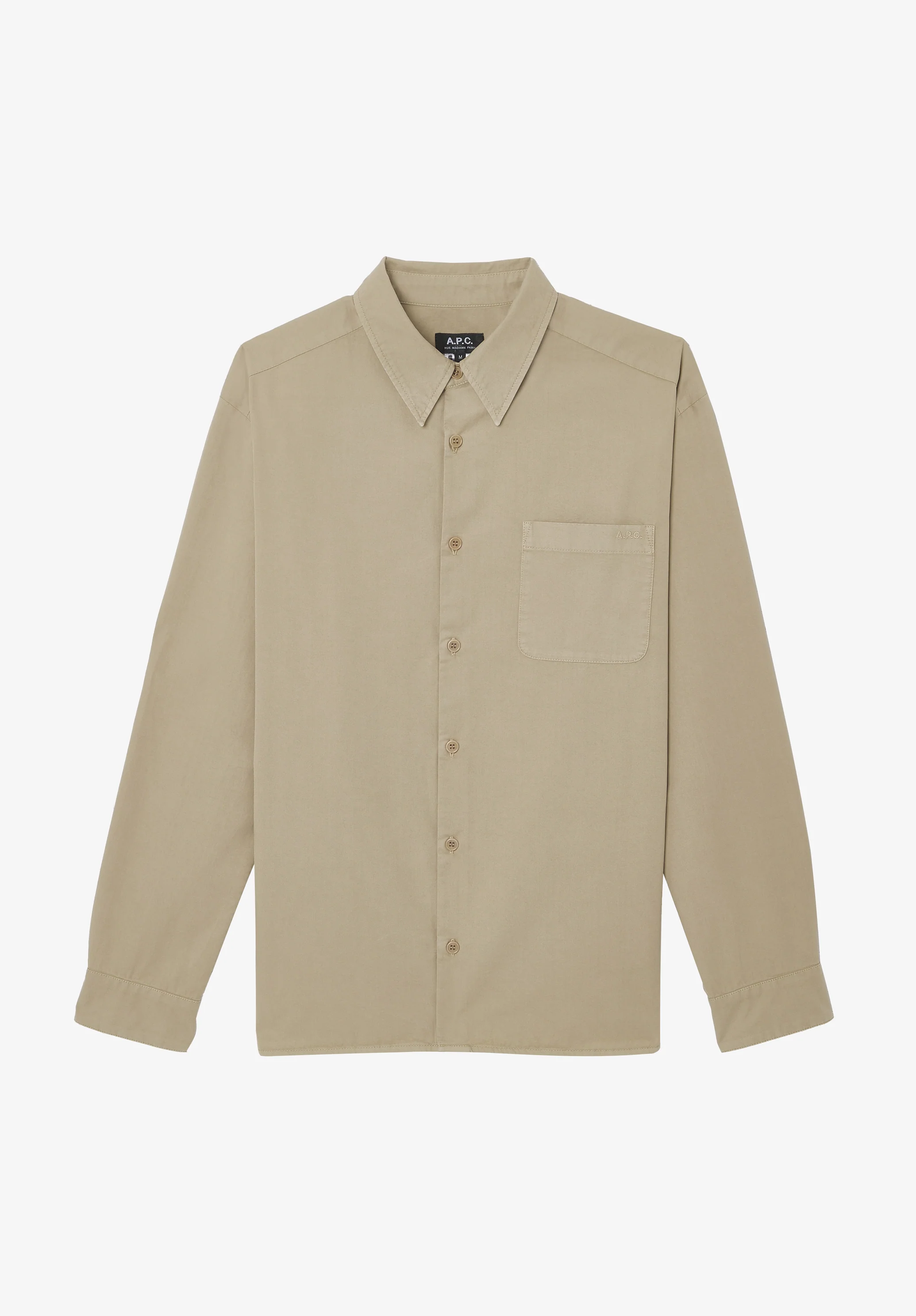 chemise malo logo - Beige
