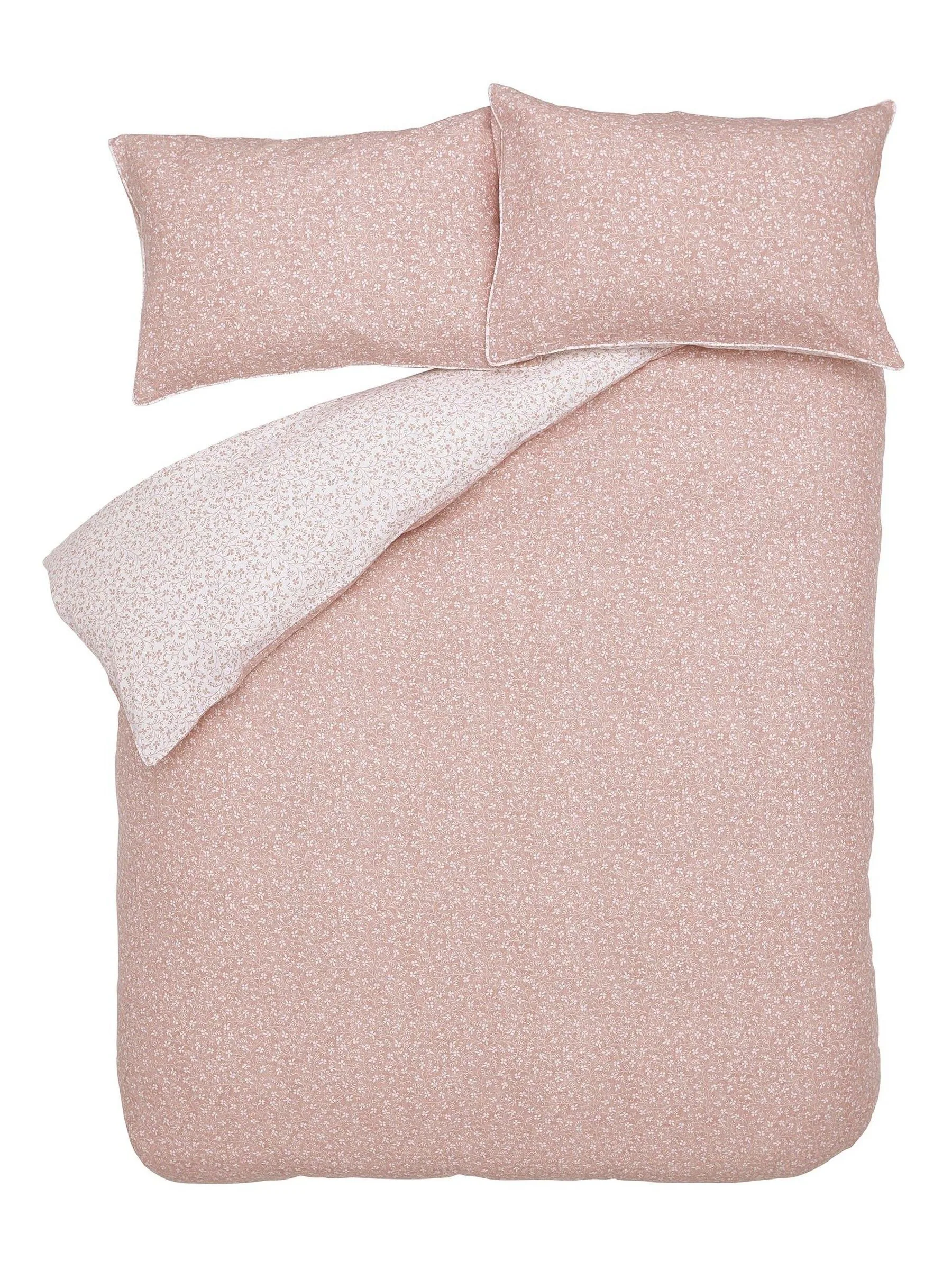 Laura Ashley Supersoft 100% Brushed Cotton Campion Duvet Cover and Pillowcase Set