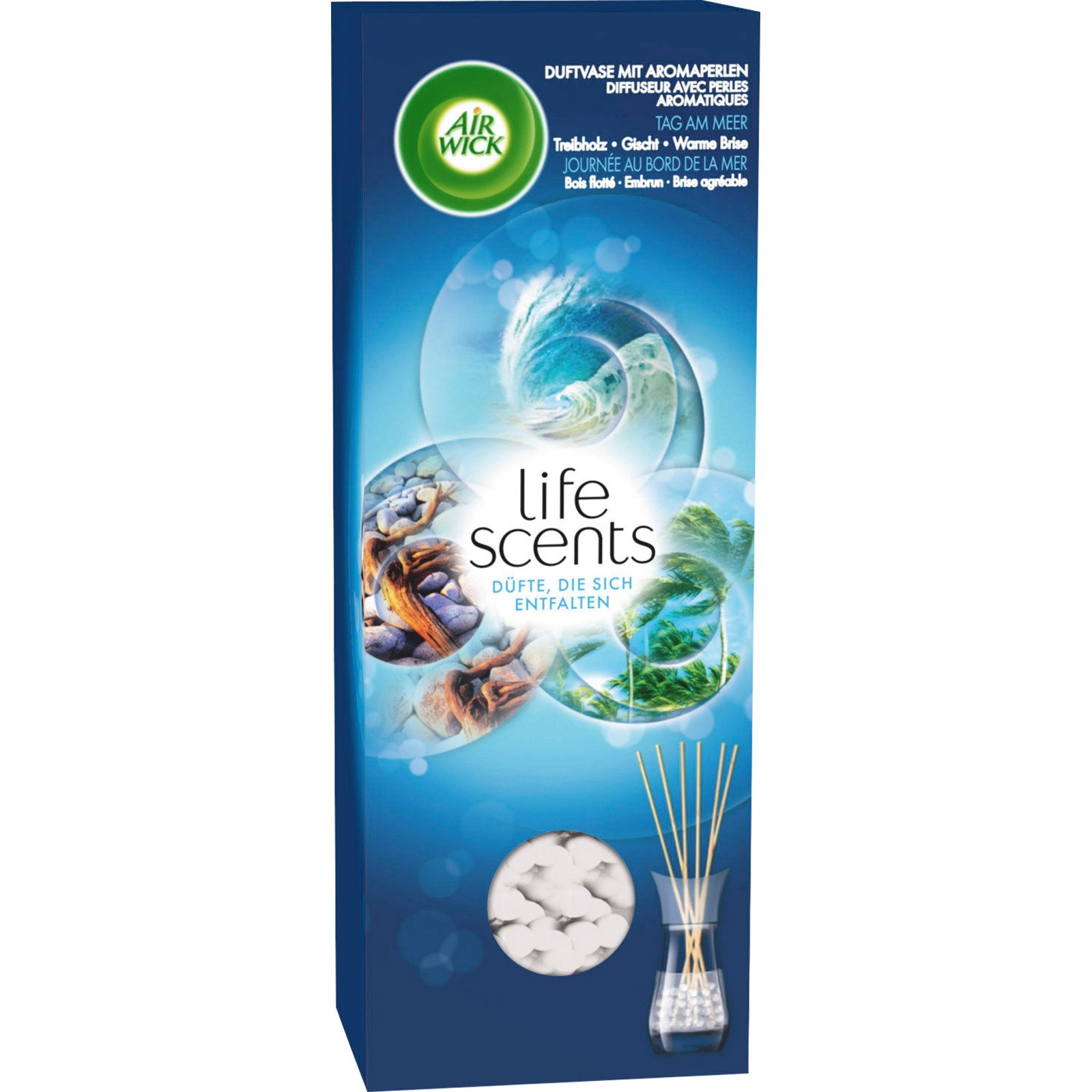 Air Wick Life Scents Duftvase mit Aromaperlen Tag am Meer 30 ml