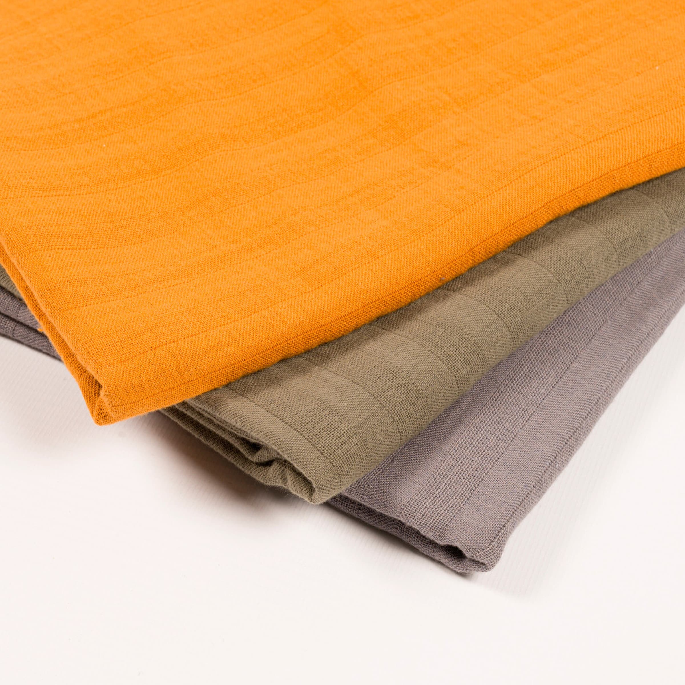 schlummersack Tücher Olive / Safran / Grau