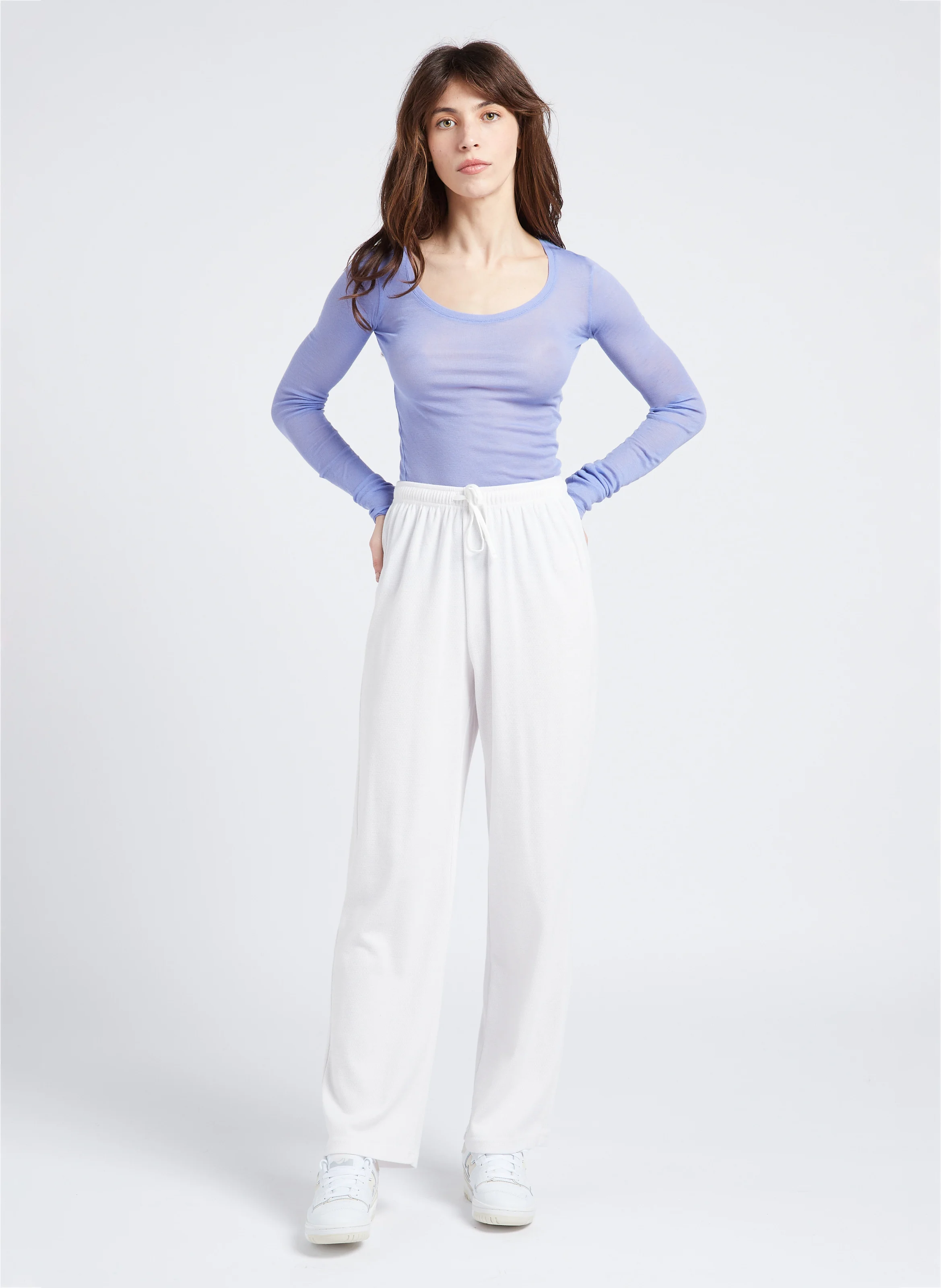 550 - Basket basses en cuir | Blanc