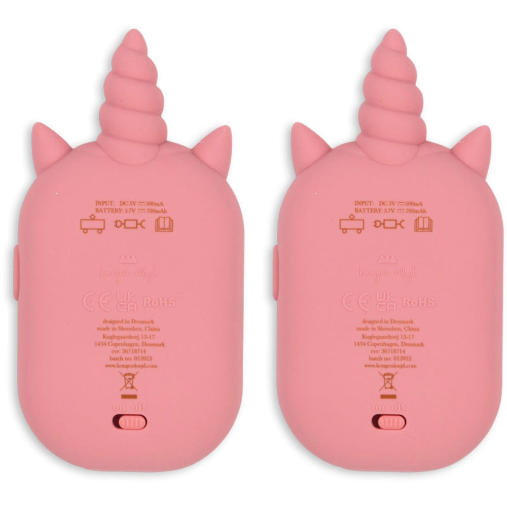 Køb Konges Sløjd Sparkling Pink Glitter Unicorn Walkie Talkie