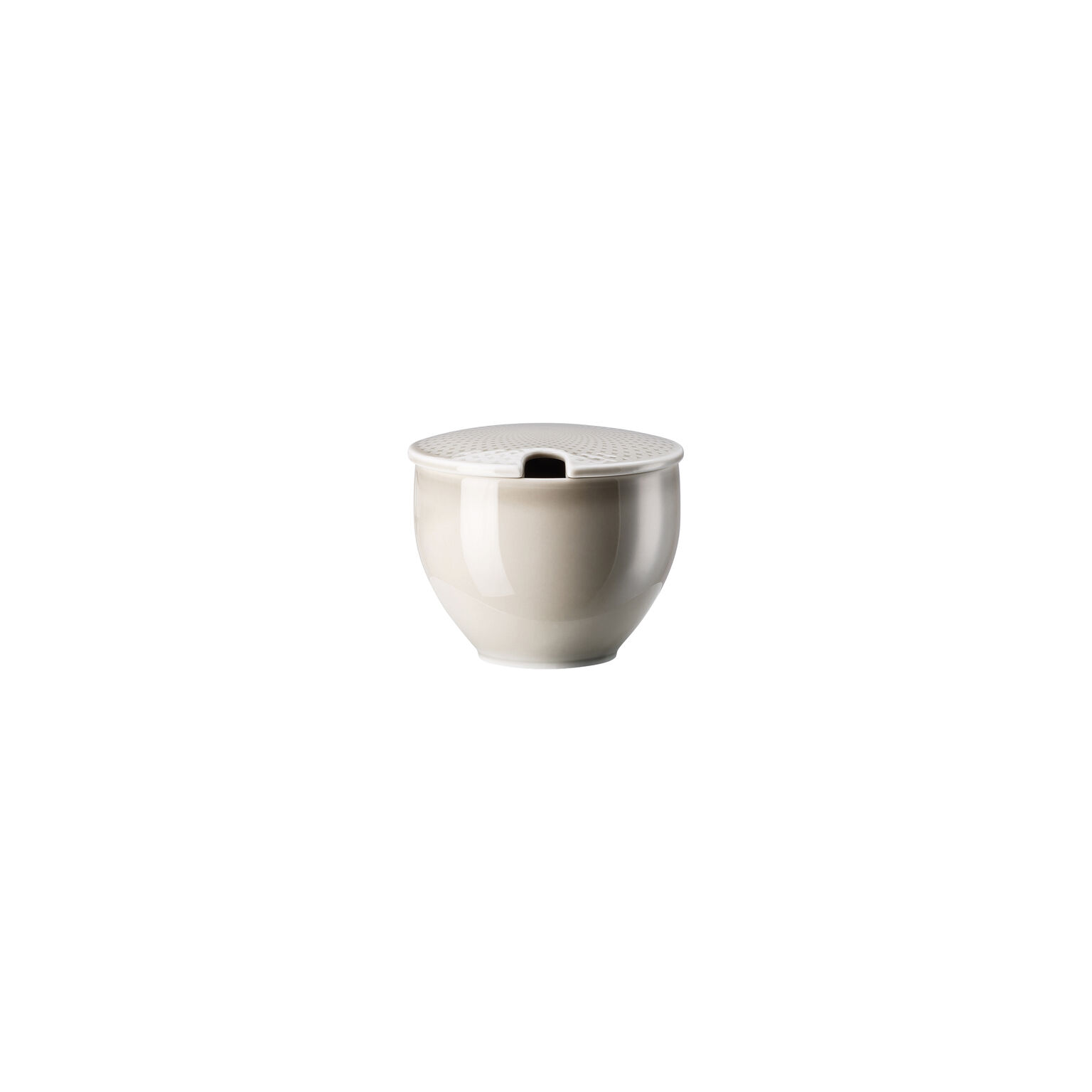 Junto Pearl Grey Zuckerdose mit Einschnitt