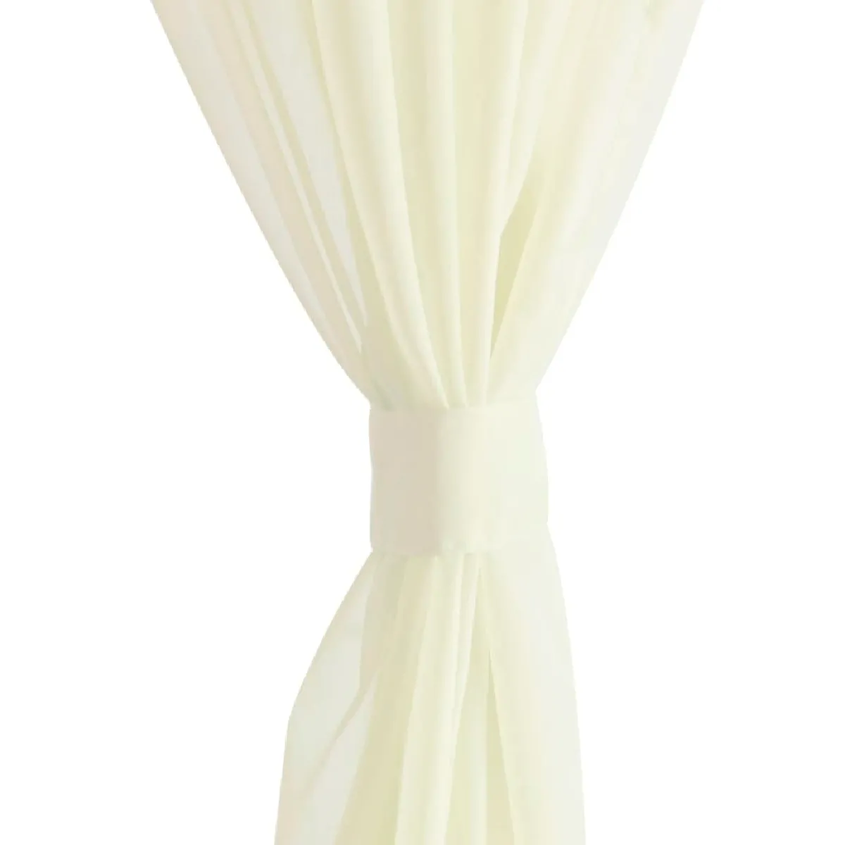 vidaXL Rideau fin Crème - 140 x 245 cm